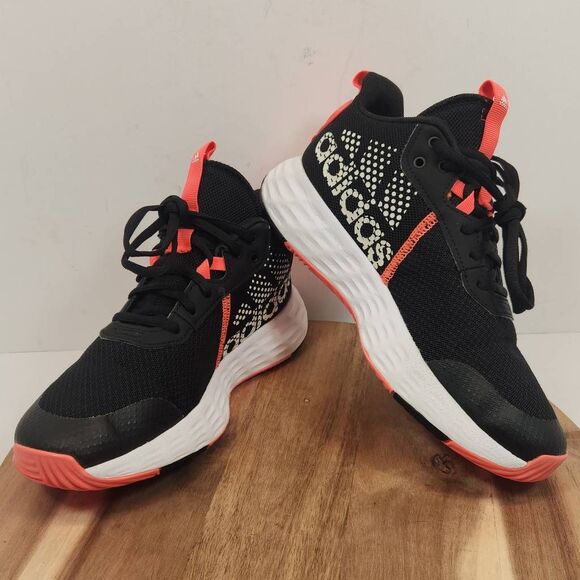 Adidas Kid's Ownthegame 2.0 Core Black/White/Turbo GZ3379 US 4.5 - Picture 7 of 10